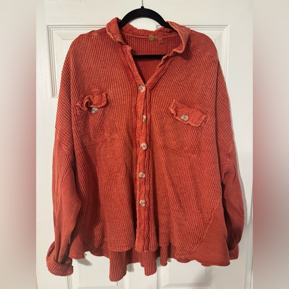Free People Tops - Free People One Scout button up size XL